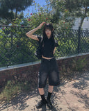 Root Bermuda Cargo Denim Pants