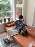 [unisex] Melu Pigment Banding Bermuda Cargo Pants