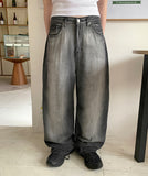 Lesse Summer Washing Wide Denim Pants