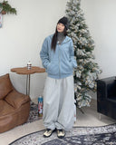 Any Stitch Knit Hood Zip Up