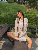 Into Summer See-Through Linen Cardigan