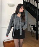 Tote Belted Brushed Skirt