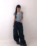 Obnin Lace Short Sleeve T-shirt