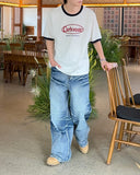 Washed Domingo denim pants