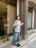 Agel Summer Stripe Round Blouse