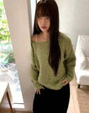 Ritz Boatneck Loose Fit Long Sleeve Long Knit