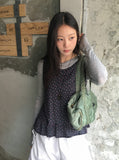 Nohidi Tencel Layered Loose Fit Long Sleeve Tee