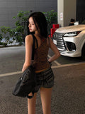 Y2K Leopard Slim Top