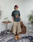 Weave Reverse Patch Bermuda Shorts