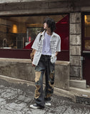 [LAN ARCHIVE] Destroyed Wide Denim Pants