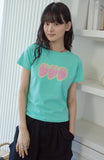 Pop Strawberry Crop Short Sleeve Tee