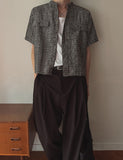 Nowell Check Tweed Short Sleeve Shirt