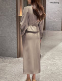 Elo No Collar Shirring Jacket