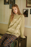 Pullover Lettering Tattoo Sweater