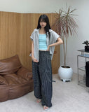 Tay striped crop shirt