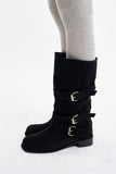 Flexi triple strap buckle boots