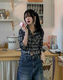 Lock Adjust Button Balloon Denim Pants