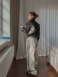 Dirty Painting Line Wide Pants