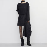 Dodo Unbalanced Midi Skirt