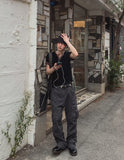 Aki Studded Parachute Cargo Pants