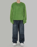 knick pintuck denim pants