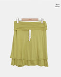 Wakin Frill Midi Skirt