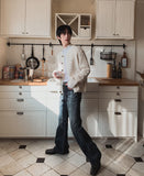 Loner Washed Bootcut Denim Pants