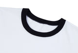 Small Drawing Smile Ringer Short Sleeve Tee