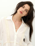 Champagne Full Moon Big Bowl Long Necklace