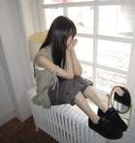Mekun Roll-up Wide Cotton Pants