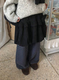 Kikam Stripe Banding Wide Brushed Pants