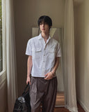 NT Nylon Two-Pocket Snap Short Sleeve Shirt