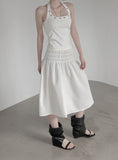 Terre Eyelet Halter Sleeveless