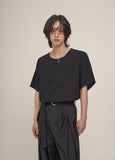 [MADE] Summer linen Basic U-neck shorts-sleeve T