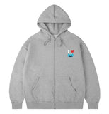 [UNISEX]I LOVE OF Hood Zip-Up