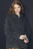 [2-WAY] Chima Sleeve Pigment Hood Zip-up