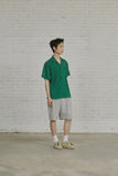 SUMMER CABLE KNIT HALF SHIRT