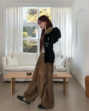 Melty Rivet Corduroy Wide Pants