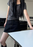 Button Accent Slim Tee