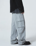 HEM BUTTON UTILITY CARGO SWEATPANTS