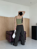 Ond Pigment Pocket Banding Long Wide Cargo Pants