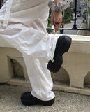 Corrit Keyring Nylon Layered Nylon Two-Way Banding Wide Long Pants