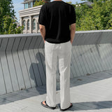 Weaven Linen Semi-Wide Slacks