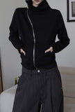 Diagonal Flow Zip-up