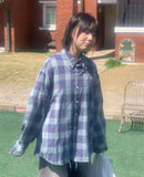 [unisex] Hanro Check Over Long Sleeve Shirt