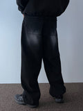 Highlight Washed Wide Black Denim