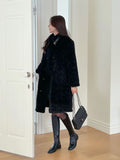 Betia High Neck Boucle Mustang Double Long Coat