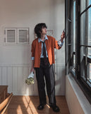 Eki peach two-tuck chino pants