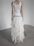 Pre-lace Trimmed Sleeveless