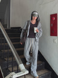 Resin flare fit banding pants